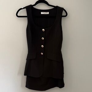 Amanda Uprichard Kya black Romper